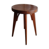 Tabouret à pieds compas et bois courbé