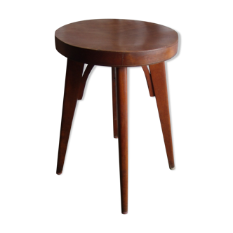 Tabouret à pieds compas et bois courbé
