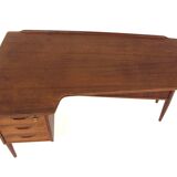 Scandinavian teak desk, Göran Strand, Lelångs Möbelfabrik, Sweden, 1950