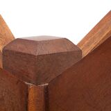 Teak coat rack