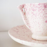 Service à café art deco rose