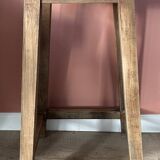 High wooden stool