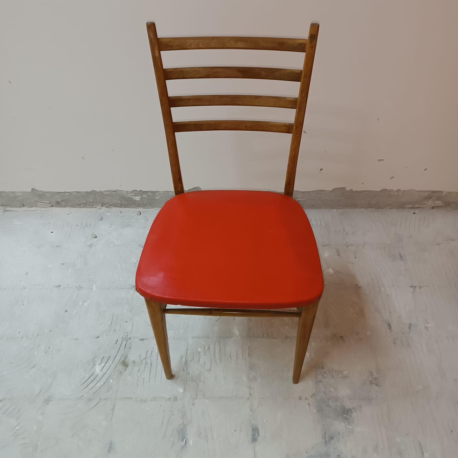 4 Scandinavian style wooden chairs