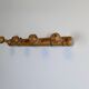Vintage bamboo wall hook with 4 hooks – bohemian chic style