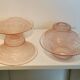 4 tulips in pink glass lampshade lamp suspension lamp