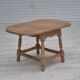 1970s, Danish foldable side table, solid oak wood, original condition.