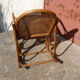 Adult rocking rattan bamboo and caning 60s