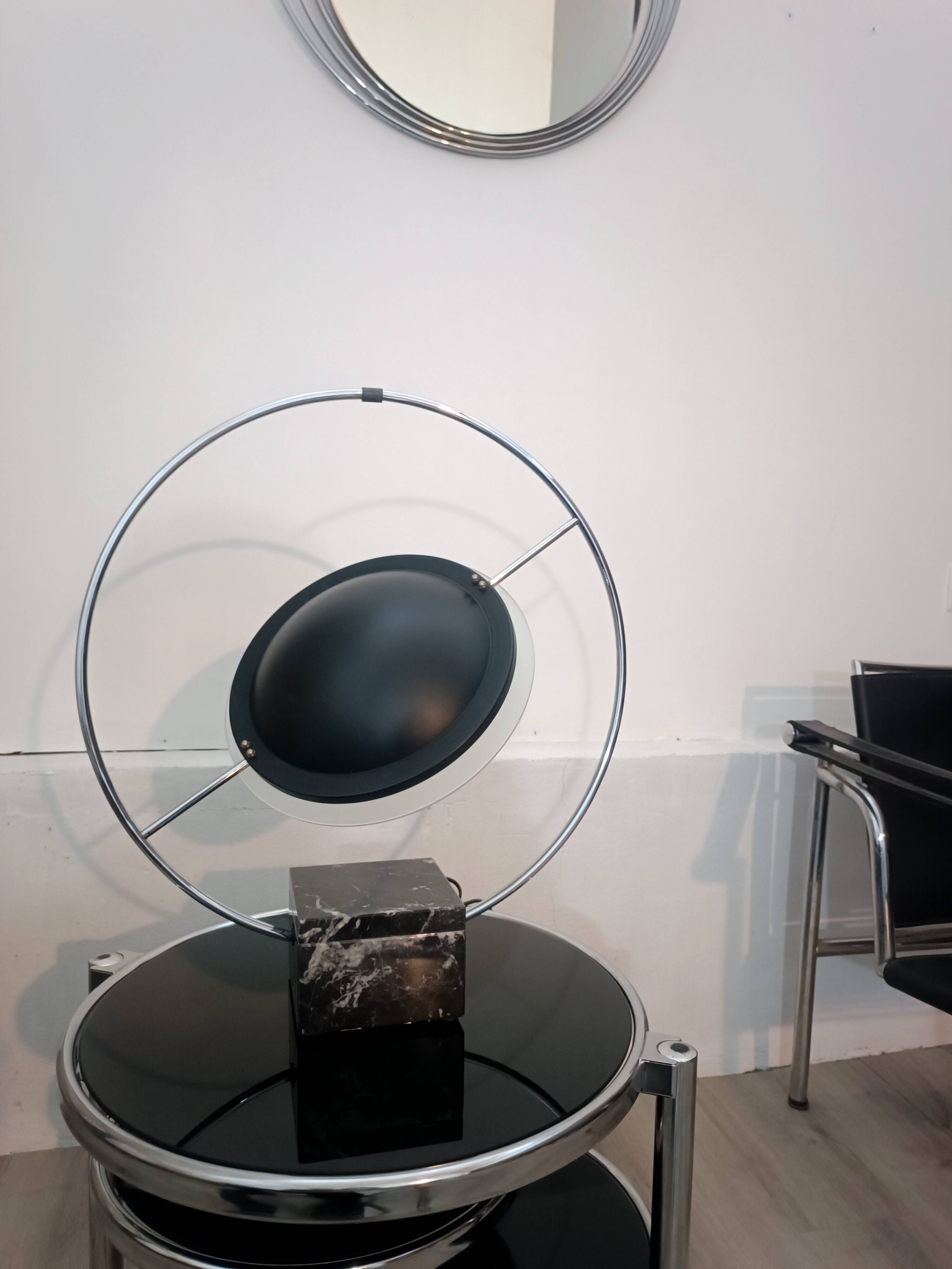 Saturn lamp by LG for Maison Lucien Gau 1980