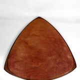 Important Miroir Triangulaire en Teck, Design Scandinave, Circa 1950