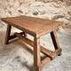 19th Century French Oak Farmhouse Bench - Handcrafted Rustic Work Table