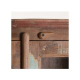 Vintage display case in natural wood