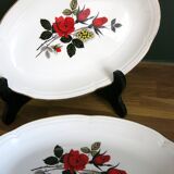 2 dishes from Moulin des Loups, "Carmen" model, in very good condition