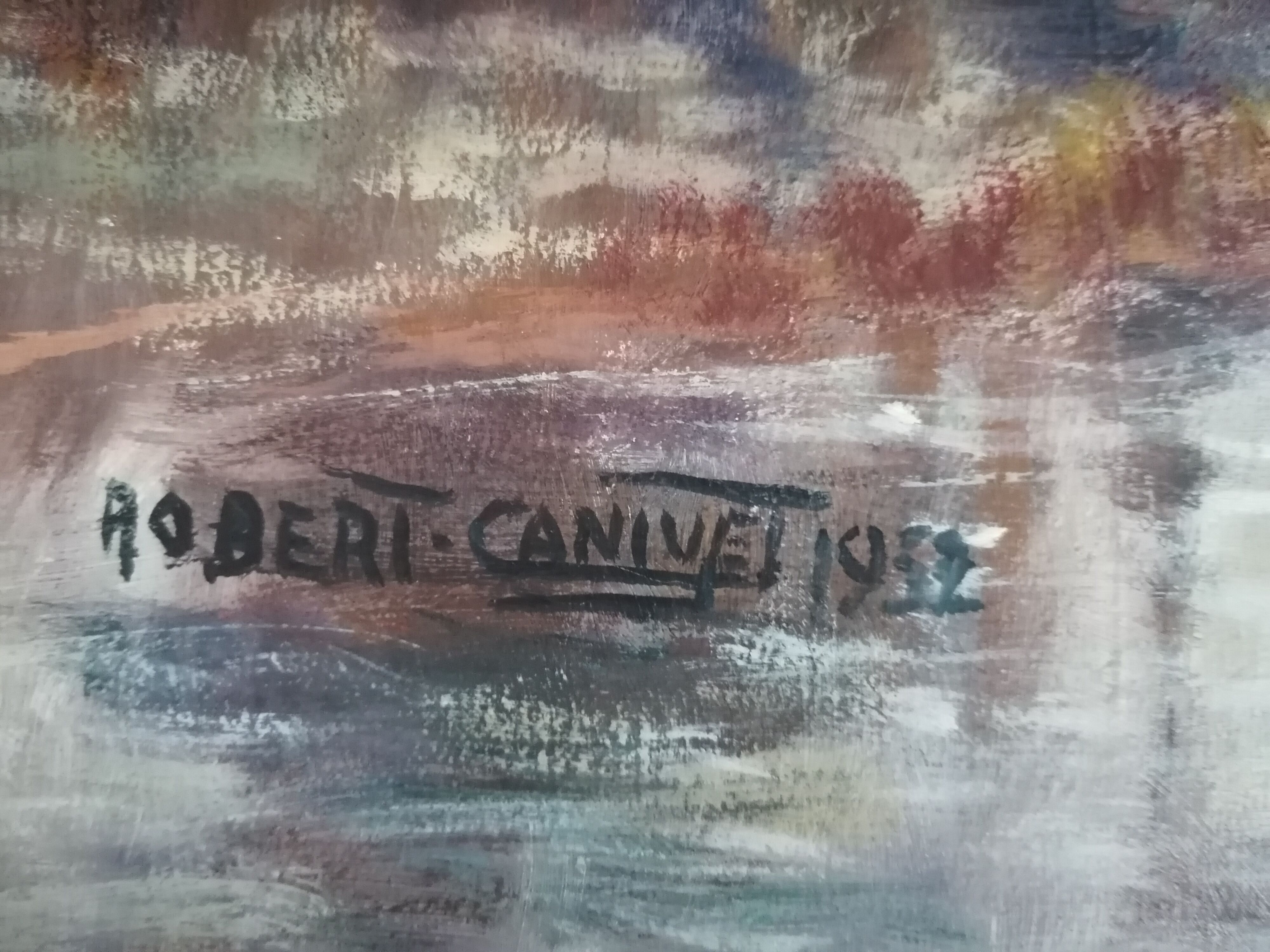 Landscape table after Camille Corot