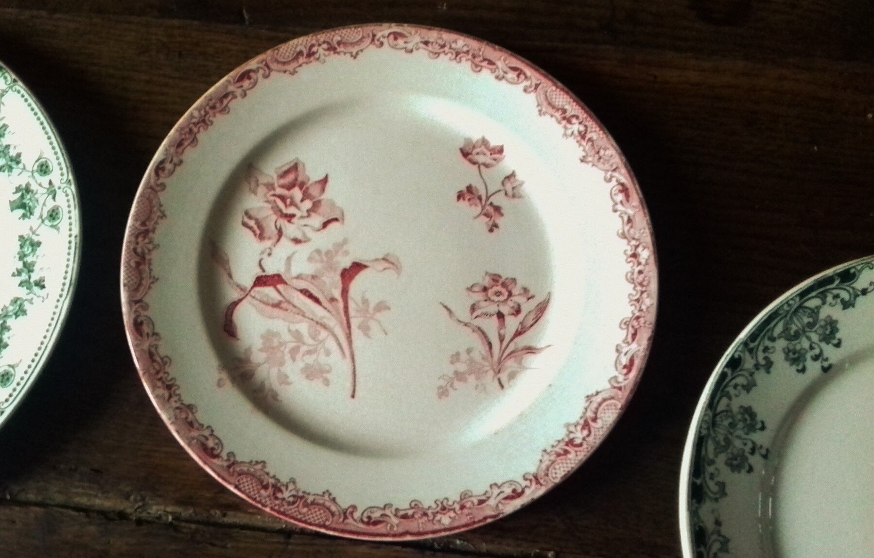 Lot 5 plates Terre de Fer Badonviller Sarreguemines