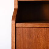 Scandinavian teak bookcase with hinged doors