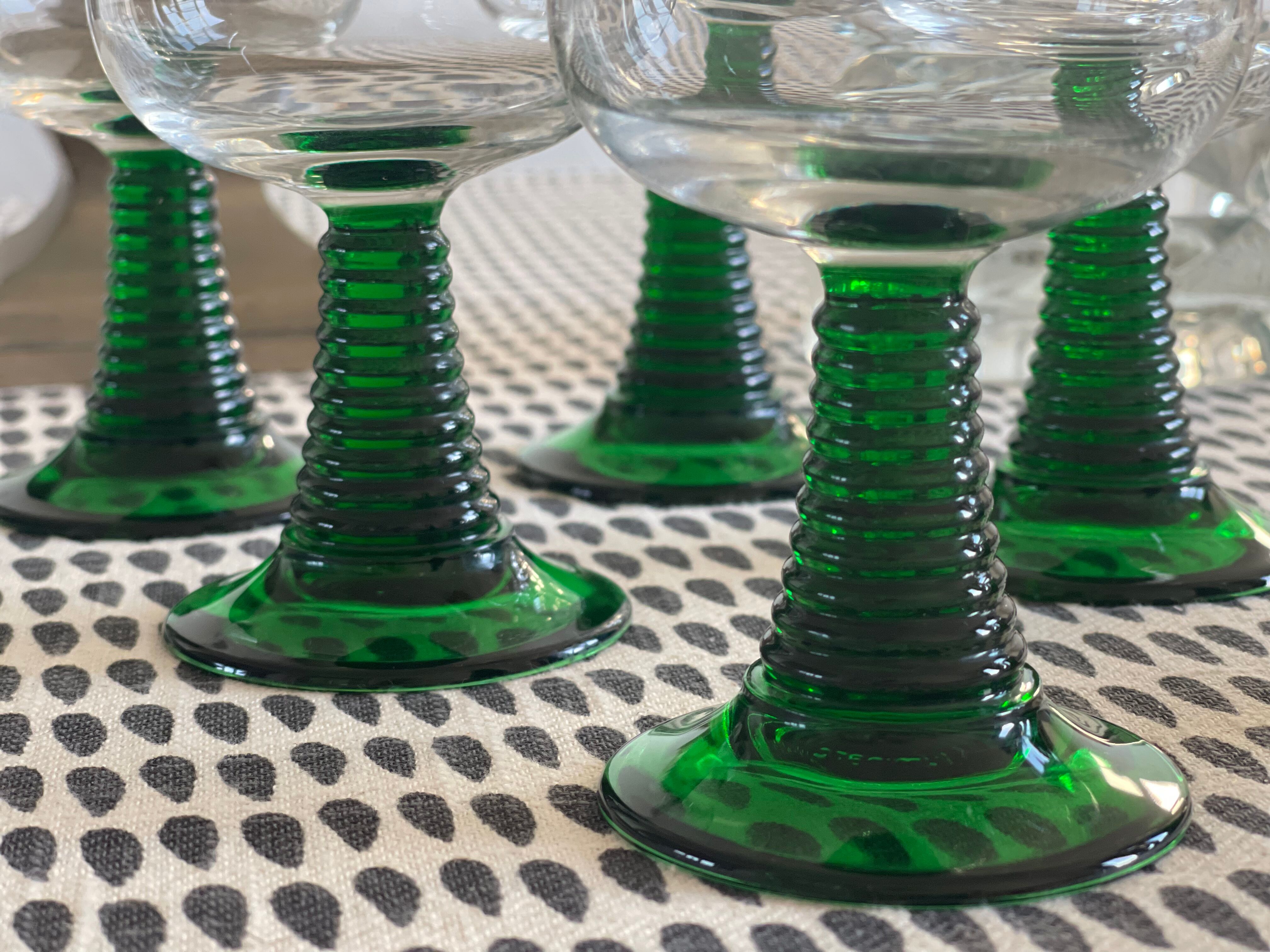6 verres à pied Luminarc 1970