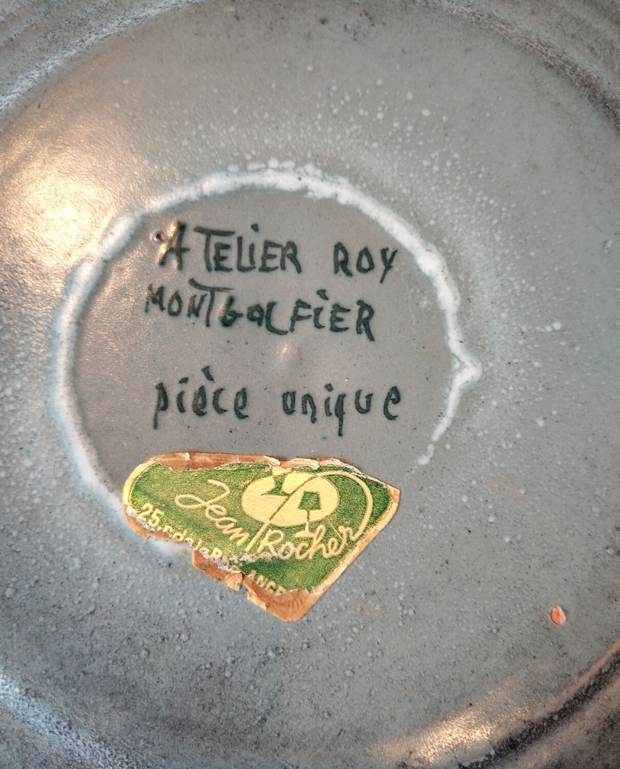 Large ceramic wall plate – Atelier Roy Montgolfier – unique piece