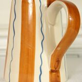 Painted ceramic pitcher