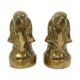 Vintage Pair of Brass Bookends for Irish Setter Dogs