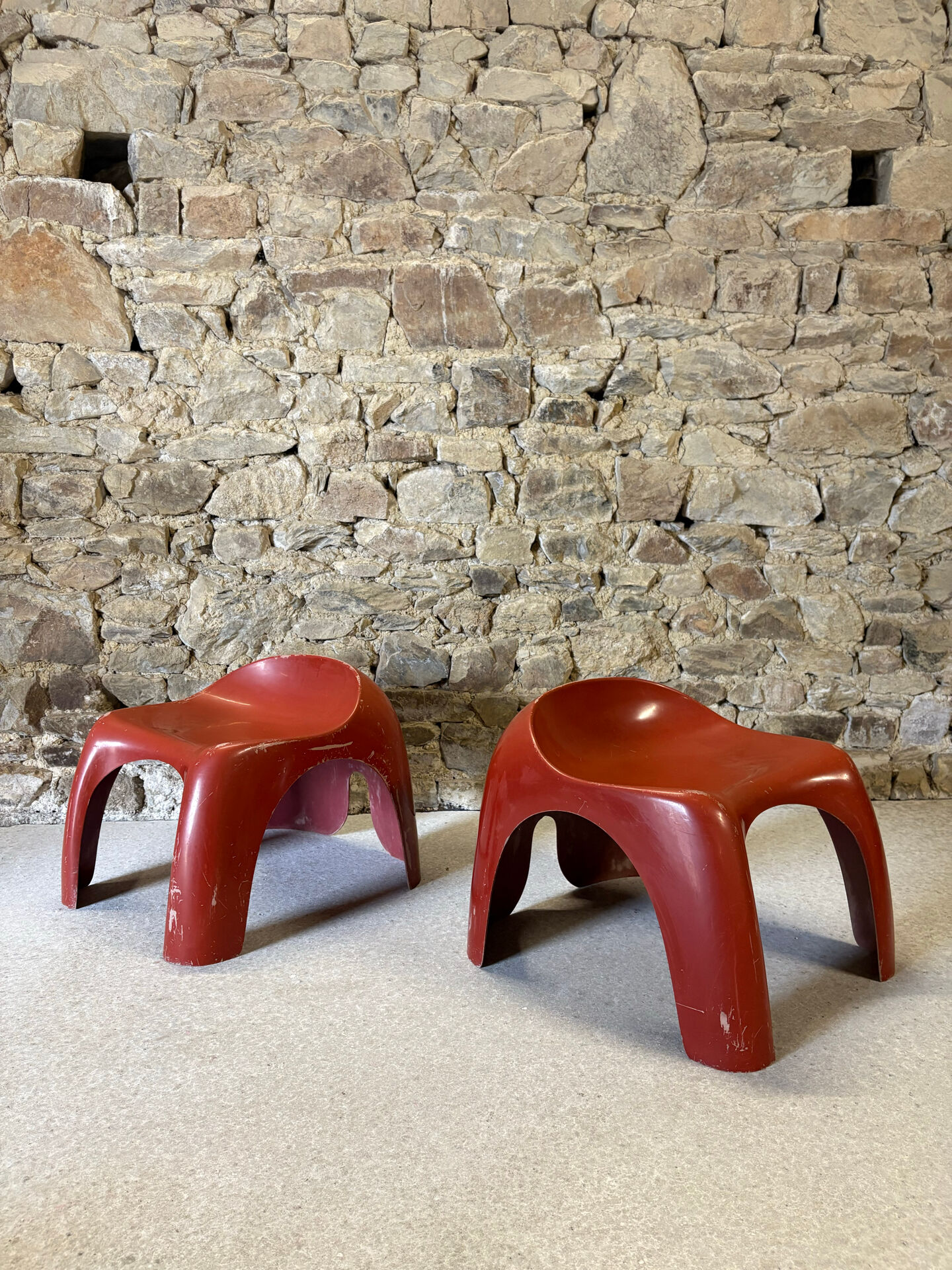 Paire de tabourets EFEBO par Stacy Dukes pour Artemide, 1960
