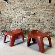 Paire de tabourets EFEBO par Stacy Dukes pour Artemide, 1960
