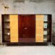 Armoire des années 1950, imprimé en laiton