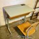 Bureau écolier pupitre suisse et sa chaise