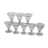 Set of bistro glasses