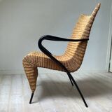 Rare pair of rattan easy chairs - Søren Lund
