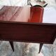 Vintage bedside table veneer wood varnish