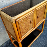 Caning and rattan storage furniture