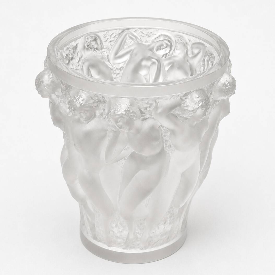 Lalique - Vase - Crystal - Bacchantes Vase Crystal