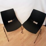 Pair of Shell chairs, designed by Angelo Pinaffo