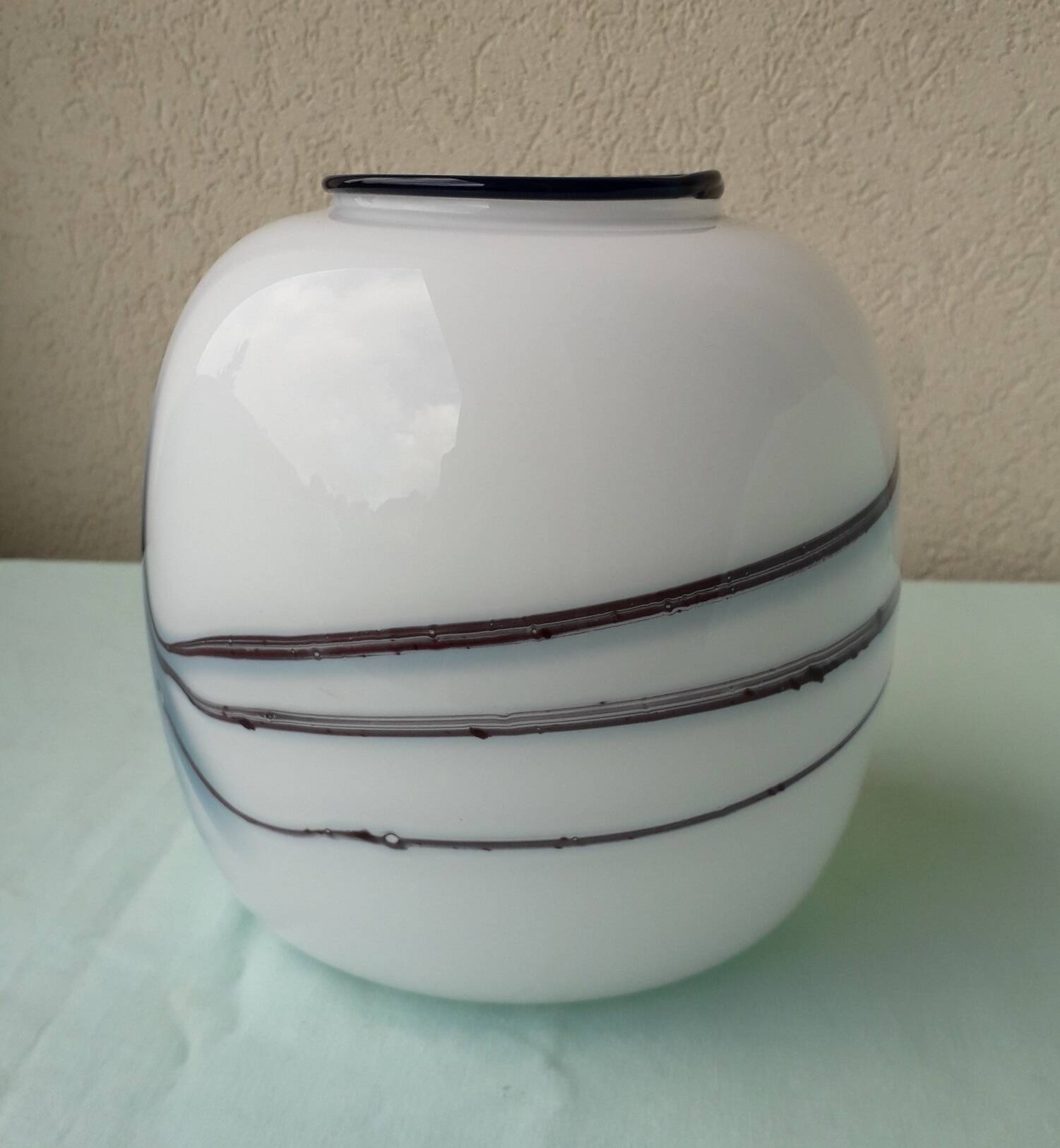 Vase danois verre Michael Bang Holmegaard