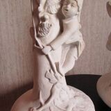 Pair of plaster vases, proof, raw state