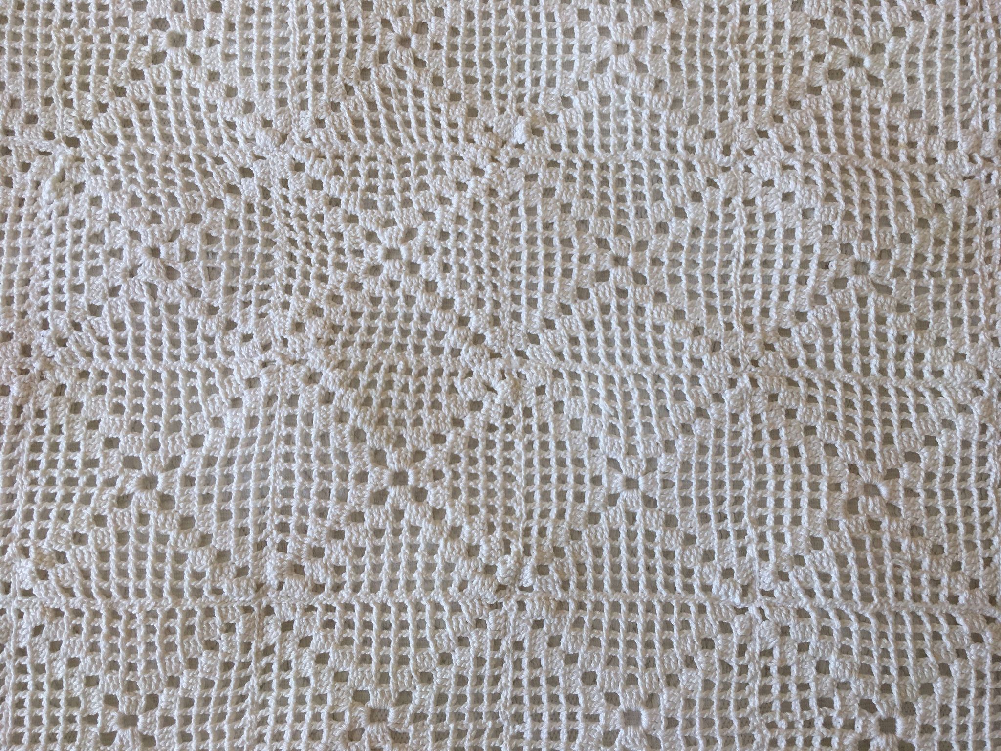 Couverture de carrés en crochet Fait Main