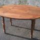 Oval flap table