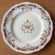 6 large antique dessert plates in Longchamp earthenware