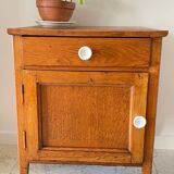 Oak bedside table from the 1950s