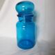 apothecary bottle blue glass jar