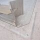 Italian Coffee Table in Travertine and Facet Cut Glass, 1980s