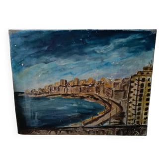 Beirut port painting