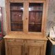 Ancien buffet deux corps vaisselier en pin
