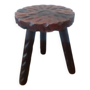 tabouret de ferme tripode