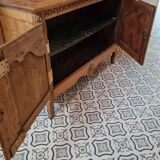 Sideboard carved in natural wood