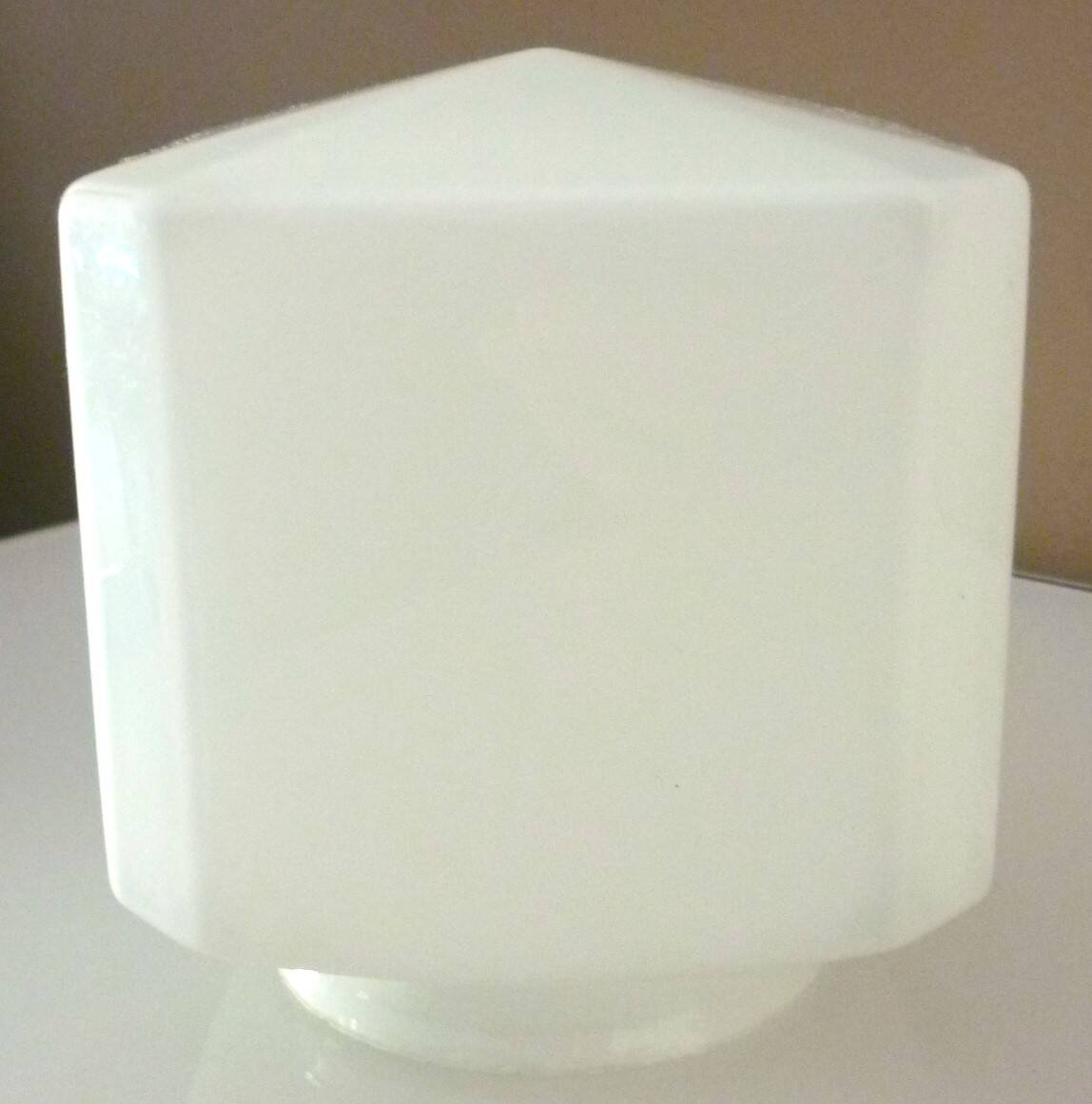 Antique wall light, porcelain and opaline glass, Art Deco period