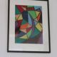 Swedish Mixed Media/Oil Pastel on Panel –“Ritad 66” by Ann Wazzgren