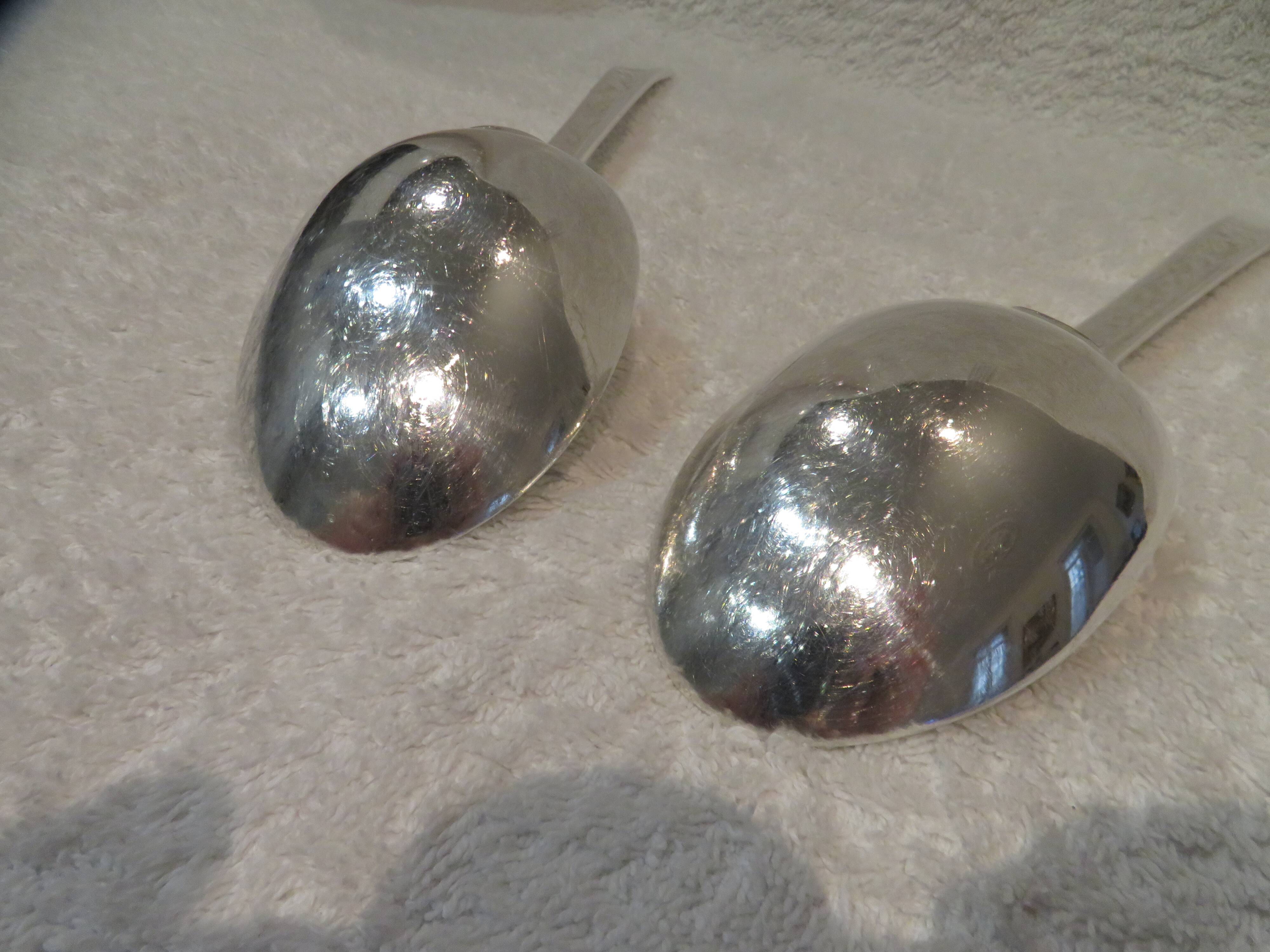 silver plated serving or stew spoon by Christofle Concorde