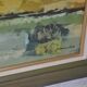 Tableau malgache en soie zébu années 70