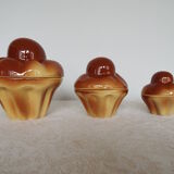 3 ceramic nesting pots